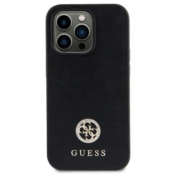 Pouzdro Guess Strass Metal Logo černé pro iPhone 11