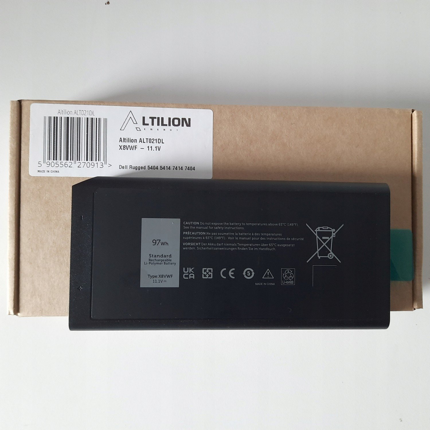 Baterie X8VWF Dell Rugged 5404 5414 7404 7414