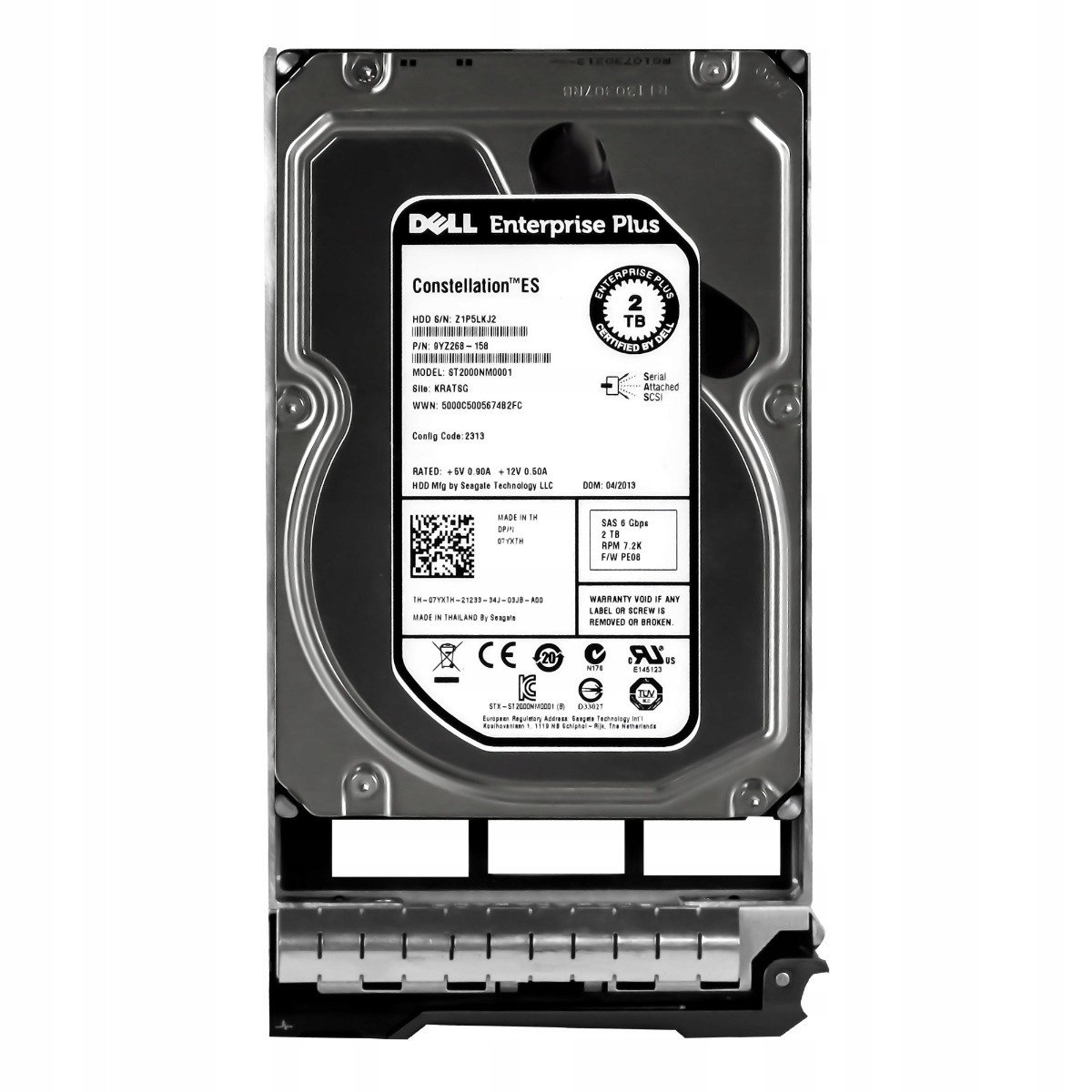 Dell 07YXTH 2TB 7.2K 64MB SAS-2 3.5'' ST2000NM0001