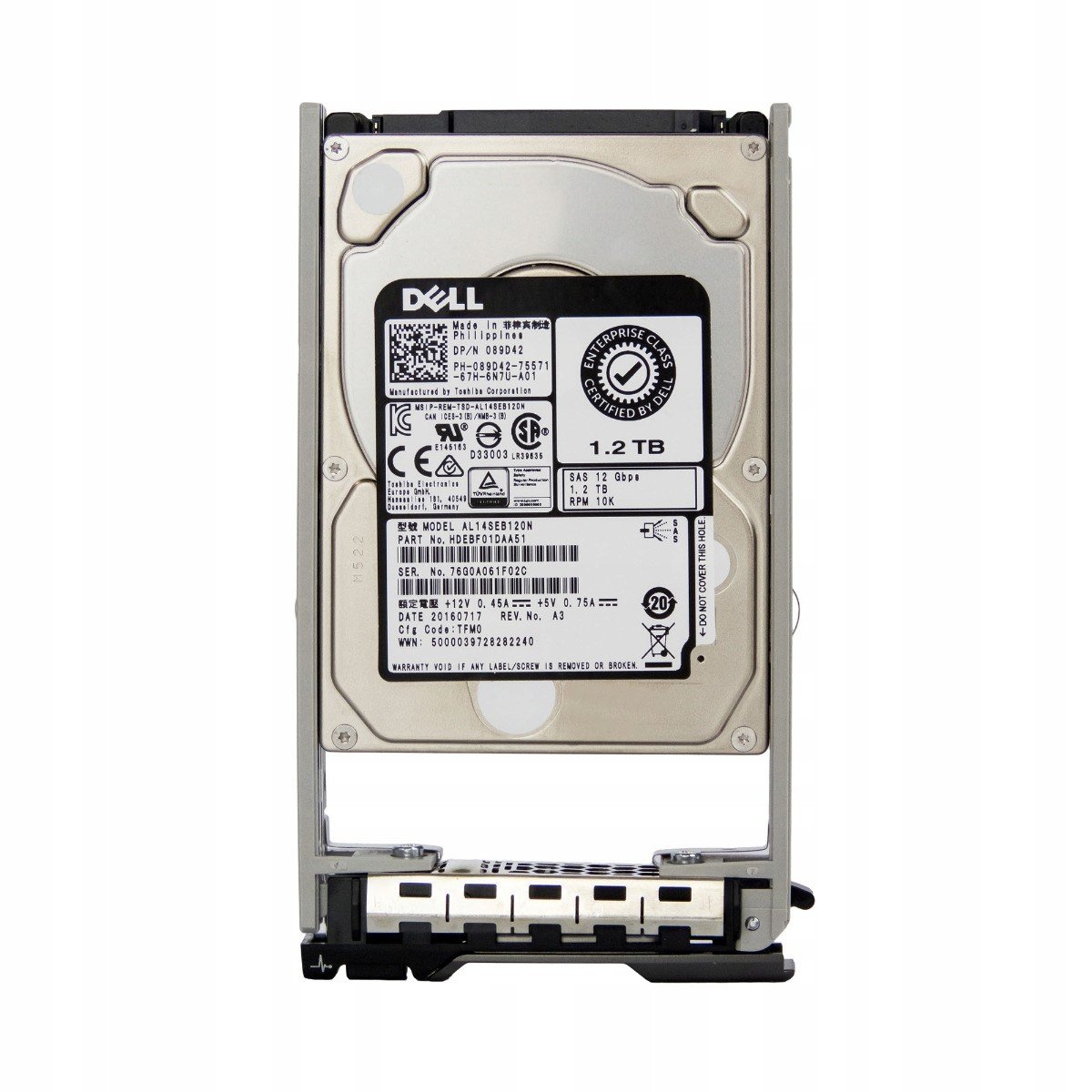 Dell 089D42 1,2TB 10k 128MB SAS-3 2,5' AL14SEB120N