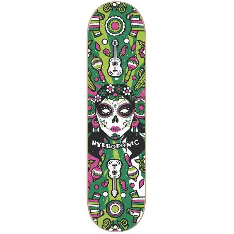deska HYDROPONIC - Hydroponic Mexican Skull 2.0 Skateboard Deck (GREEN CATRINA)