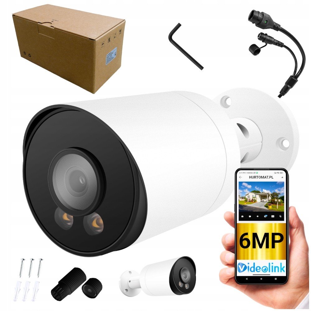 Venkovní Kamera Ip 6MP Poe Led Onvif Videolink