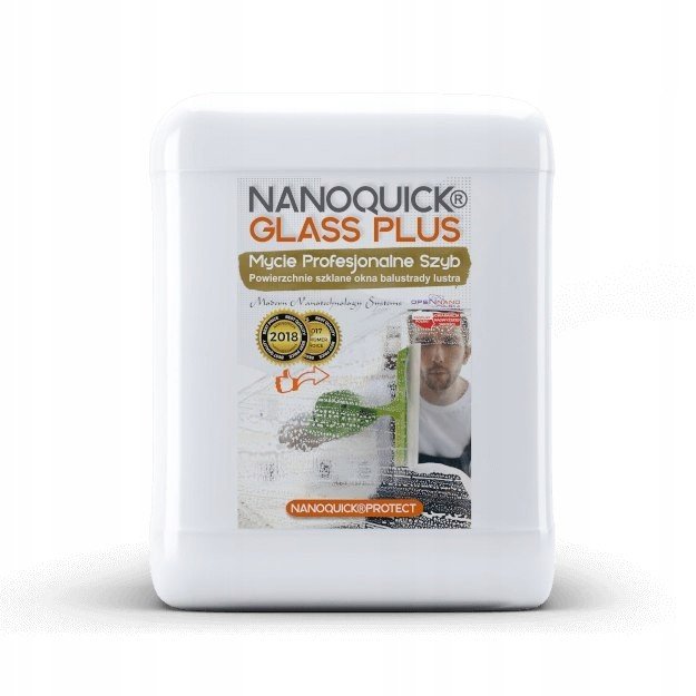 Profesionální kapalina na sklo Nanoquick Glass Plus 5L