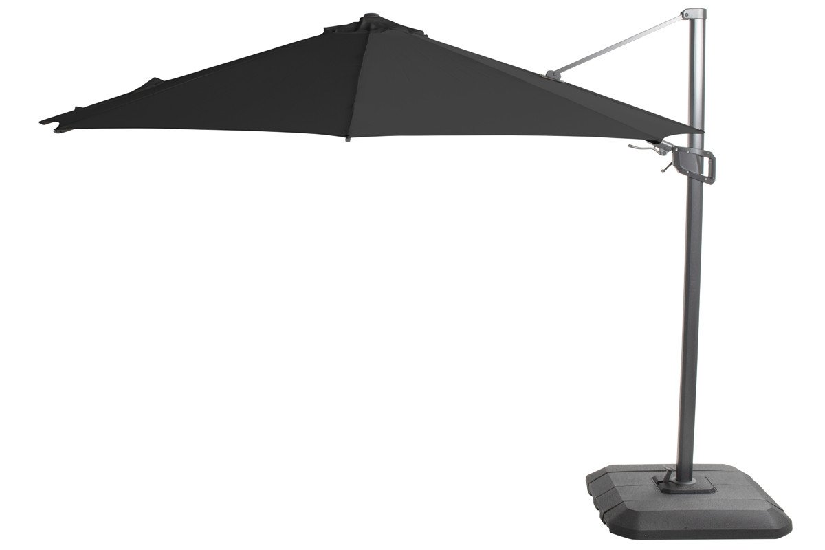 Hartman Zahradní slunečník Shadowflex 350cm s bočním stíněním, royal grey