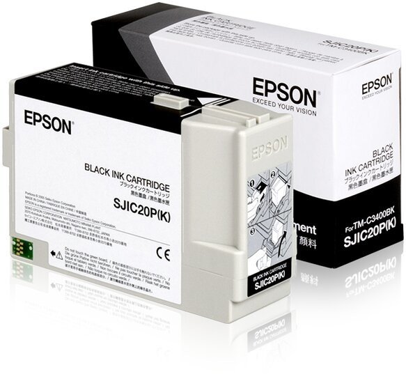 Epson ColorWorks SJIC20P(K): Ink cartridge, černá, pro TM-C3400BK - C33S020490