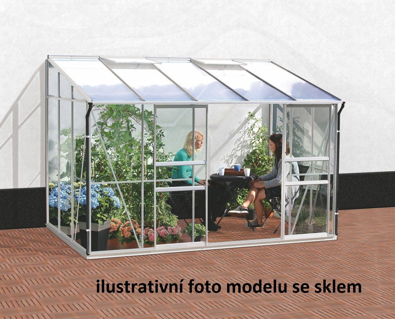 Vitavia Garden Polykarbonátový skleník VITAVIA IDA 6500, PC 6 mm, stříbrný