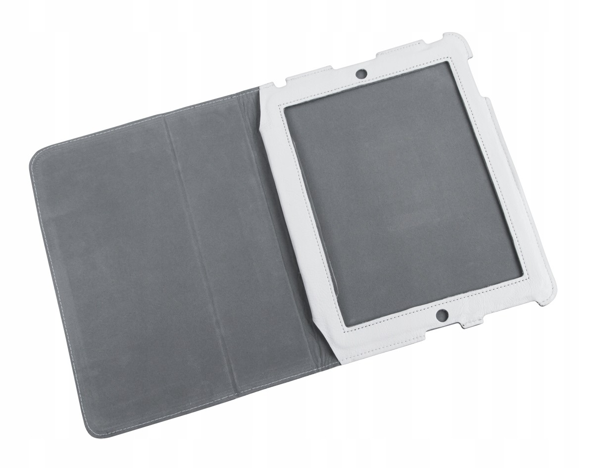 Pouzdro určené pro Apple iPad 2 kůže bílá příroda