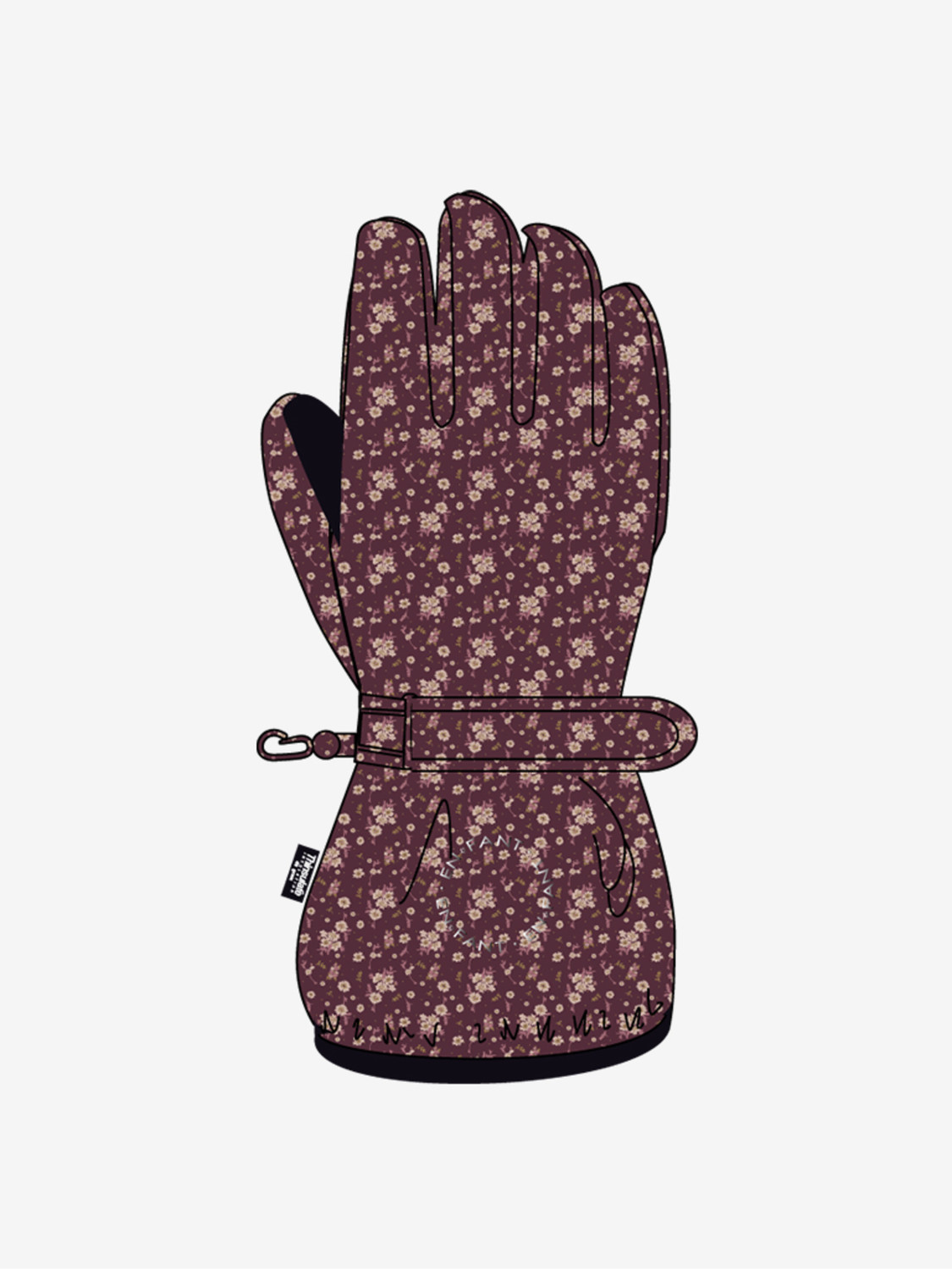 En Fant dívčí zimní rukavice prstové 240168 - 4718 Velikost: 6 - 8 let
