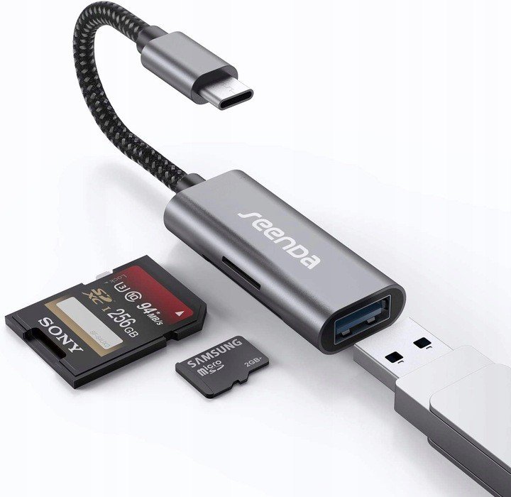 Seenda Adaptérový Hub Usb-c 3v1 Usb 3.0 Sd Tf