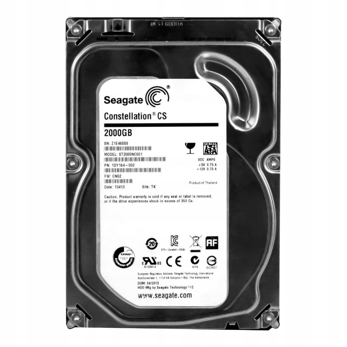Seagate 2TB 7.2K 64MB Sata III 3.5'' ST2000NC001