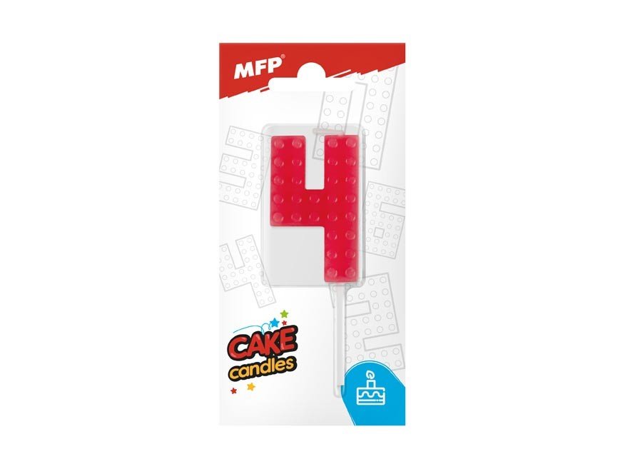 MFP 8800098 Dortová svíčka blok č. 4 červená