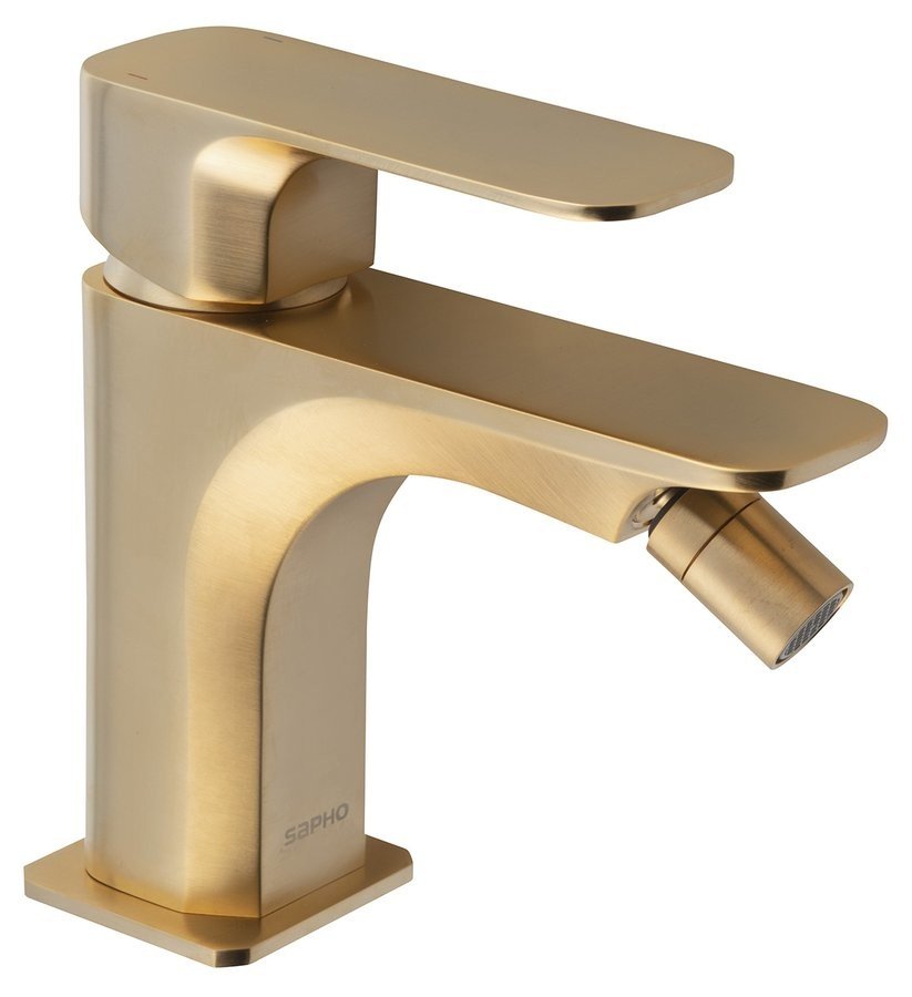 Sapho SPY stojánková bidetová baterie bez výpusti, zlato mat