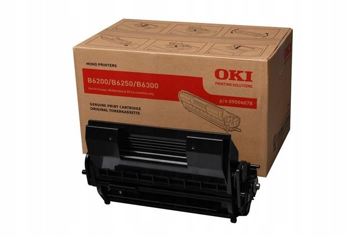 Originální toner černý Oki B6200/B6300 (09004078,