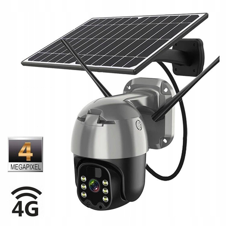 Solární otočná 4G Ip kamera Innotronik 4MPix