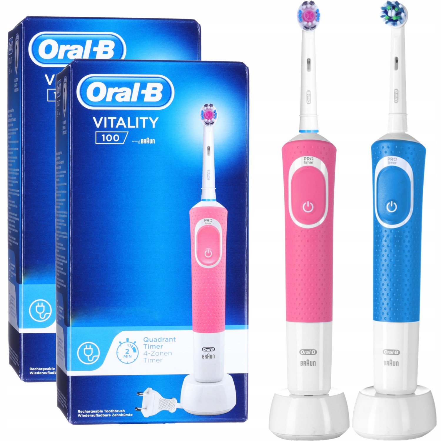 Elektrický zubní kartáček Oral-B Vitality 100 Dvapak