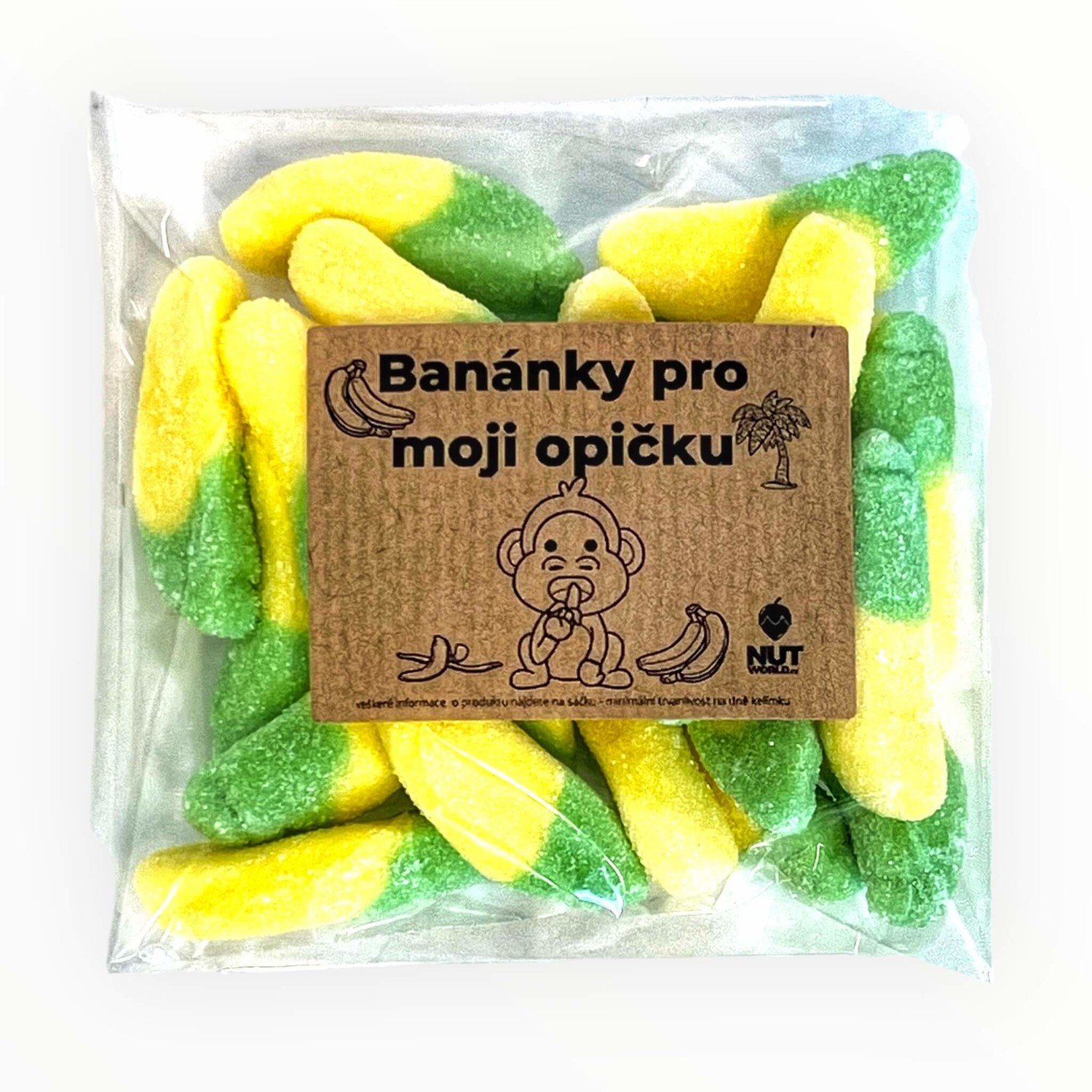 Nutworld.cz Banánky želé v celofánku  - PRO MOJI OPIČKU 150g