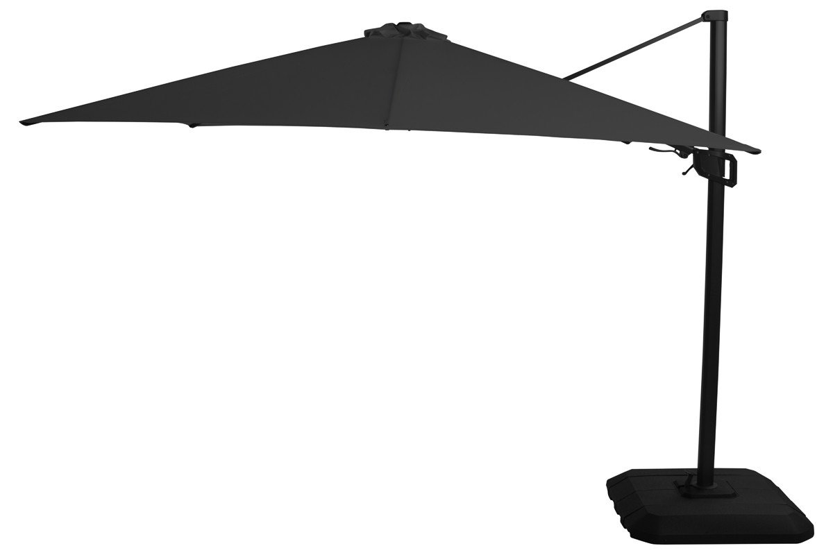 Hartman Zahradní slunečník Shadowflex 300x300 s bočním stíněním, royal grey