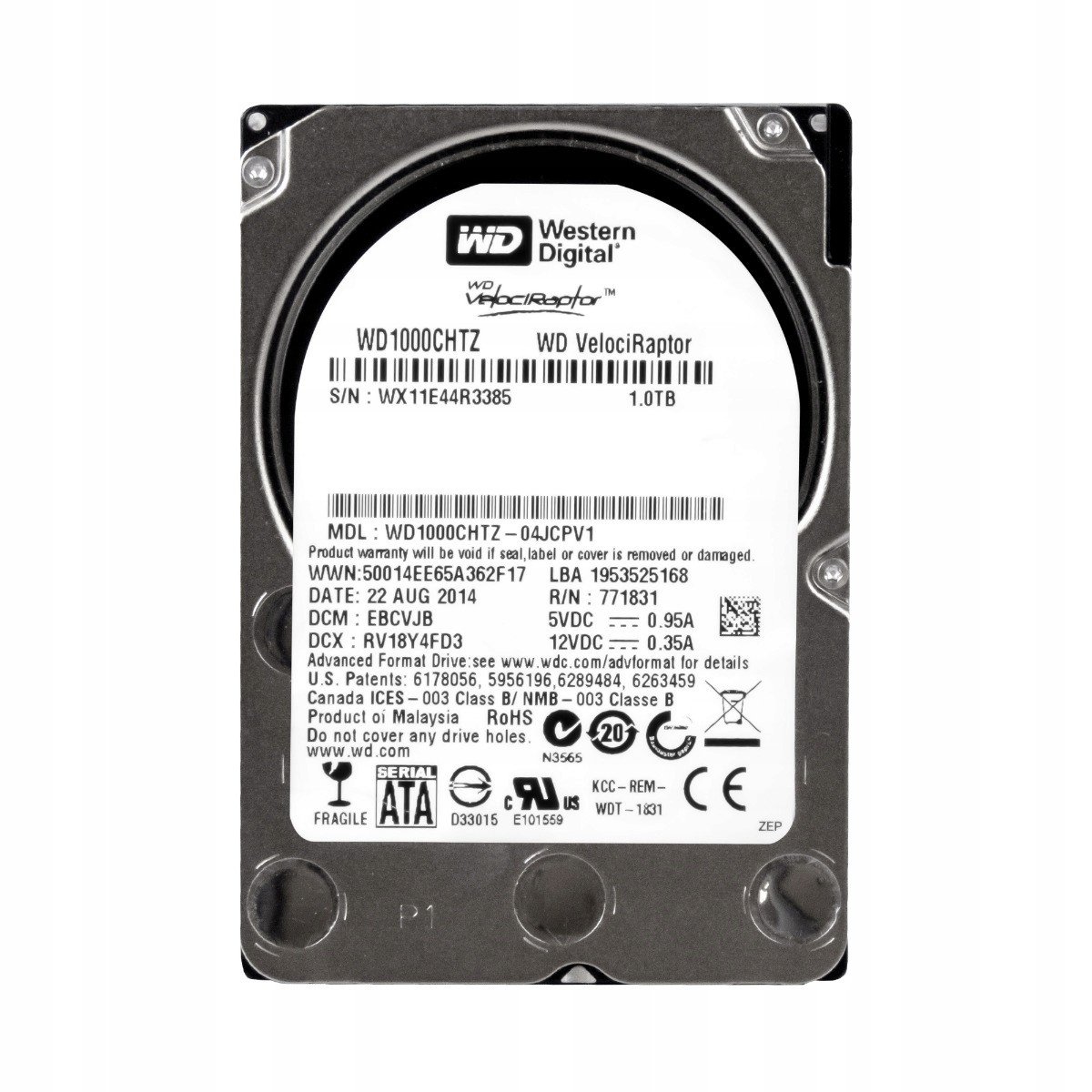 Wd VelociRaptor 1TB 10K Sata III 2.5'' WD1000CHTZ