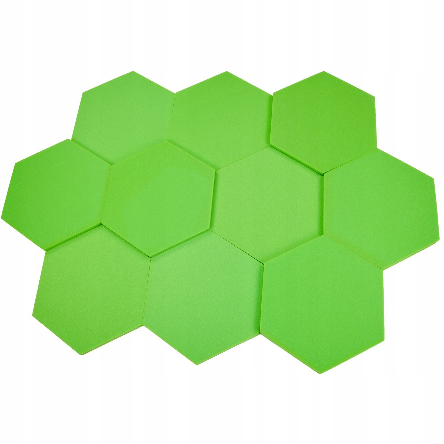 Akustické tlumící pěny Hexagony zelené