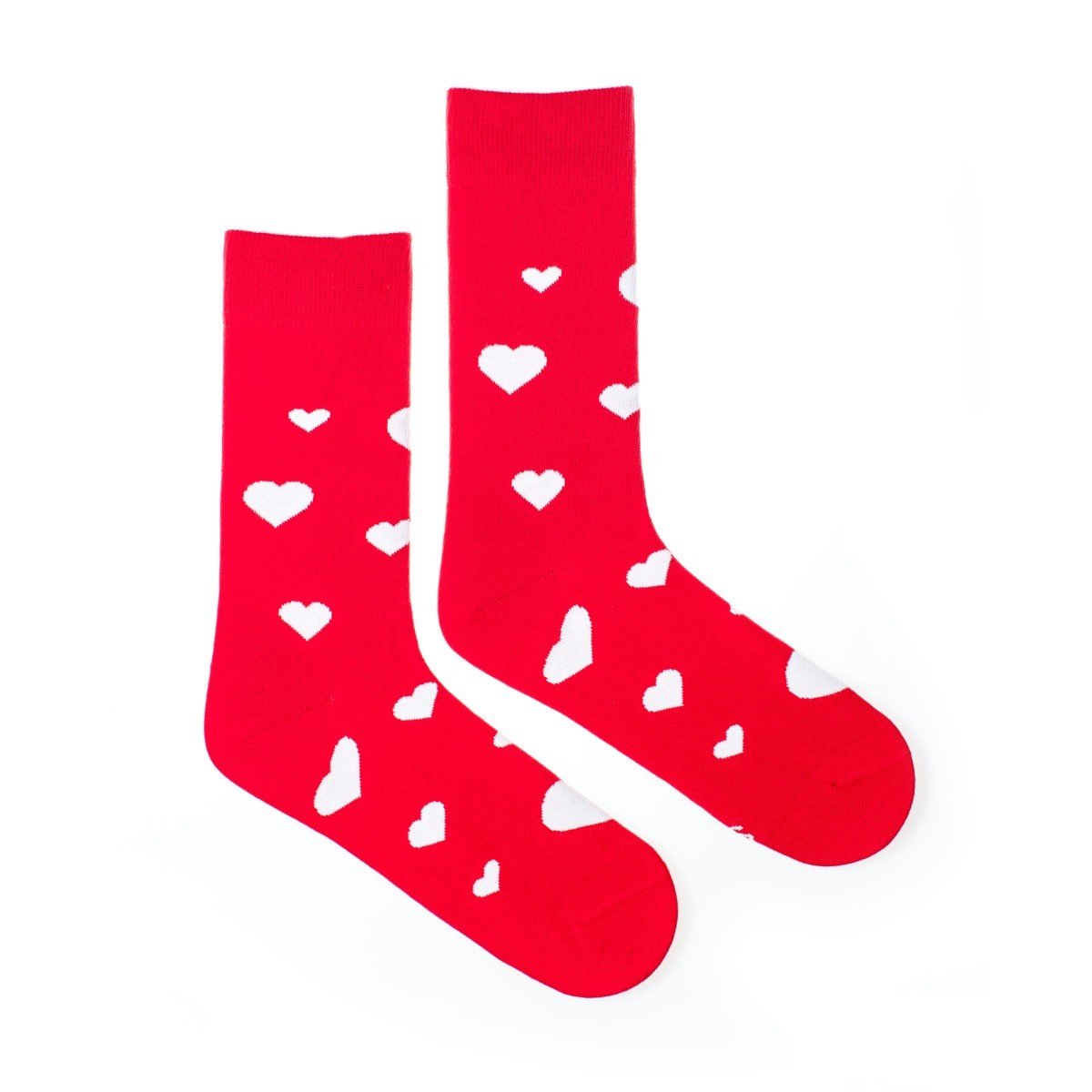 Ponožky Feetee Hearts red Fusakle