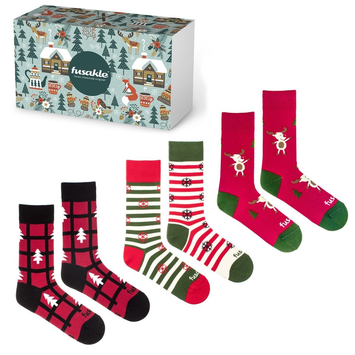 Dárková krabička Vánoce venku Fusakle