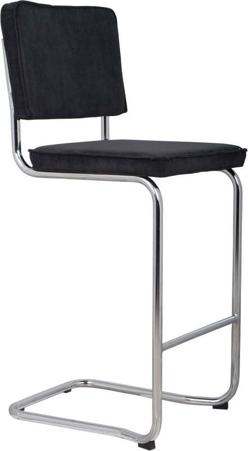 Černá barová židle 113 cm Ridge Rib – Zuiver
