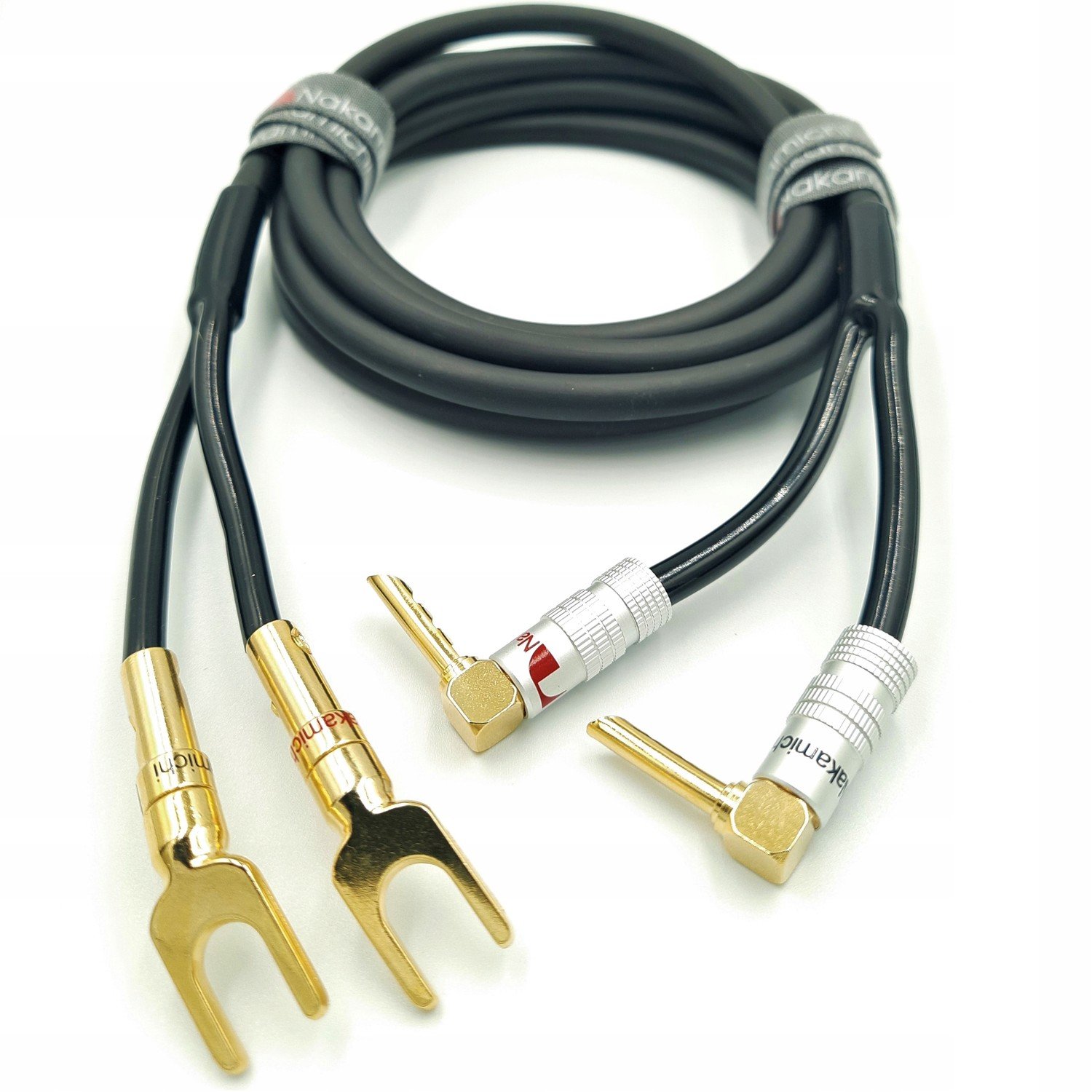 Kabel Hlasový Nakamichi 2x4mm vidlice Bfa 0,5m