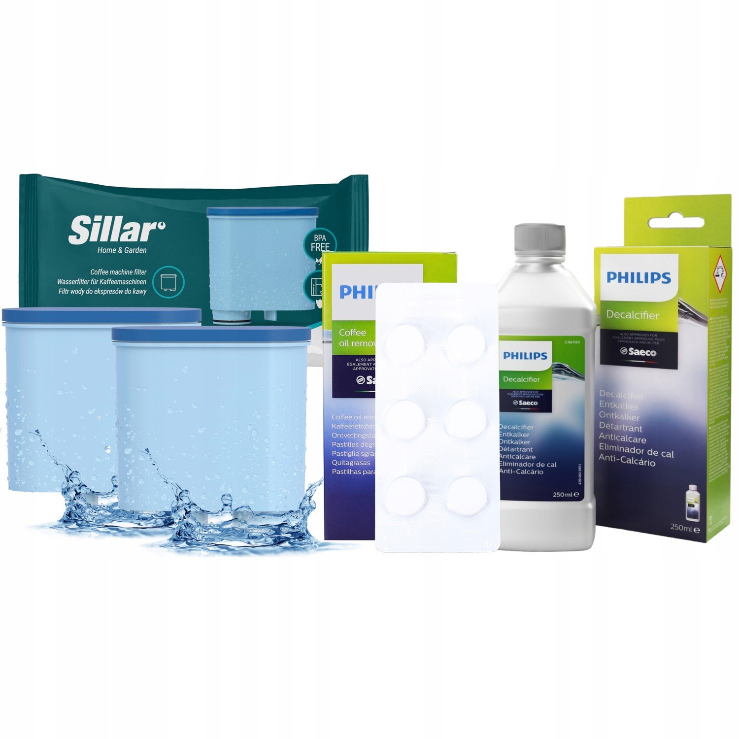 2x Vodní filtr do kávovaru Philips Latte Go sada