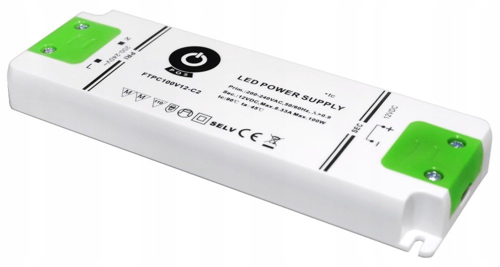 Led zdroj POS-FTPC-C2 12V 8,33A 100W