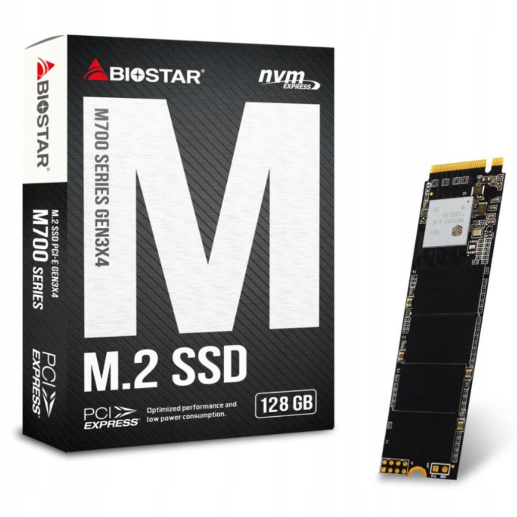 Ssd Disk Biostar 128GB M700 NVMe M.2 Pci-e 1850Mbs