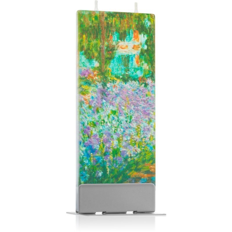 Flatyz Fine Art Claude Monet Irises In Monet's Garden dekorativní svíčka 6x15 cm