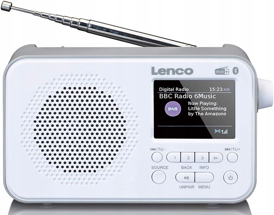 Rádio Lenco PDR-035BK Dab+ Fm Rds Bt
