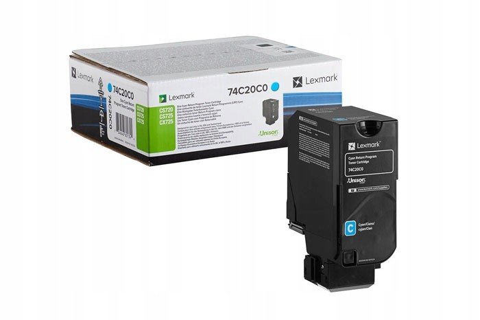 Toner Lexmark 74C2SC0 modrý (cyan)