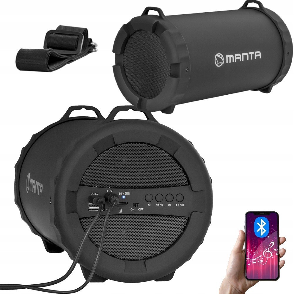 Bluetooth Přenosný Reproduktor SPK204FM Manta MP3 Fm