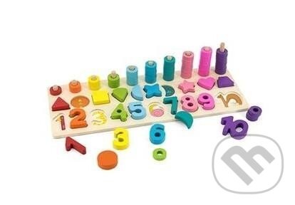 BABU dřevěná hračka - Čísla a tvary 2 - EPEE
