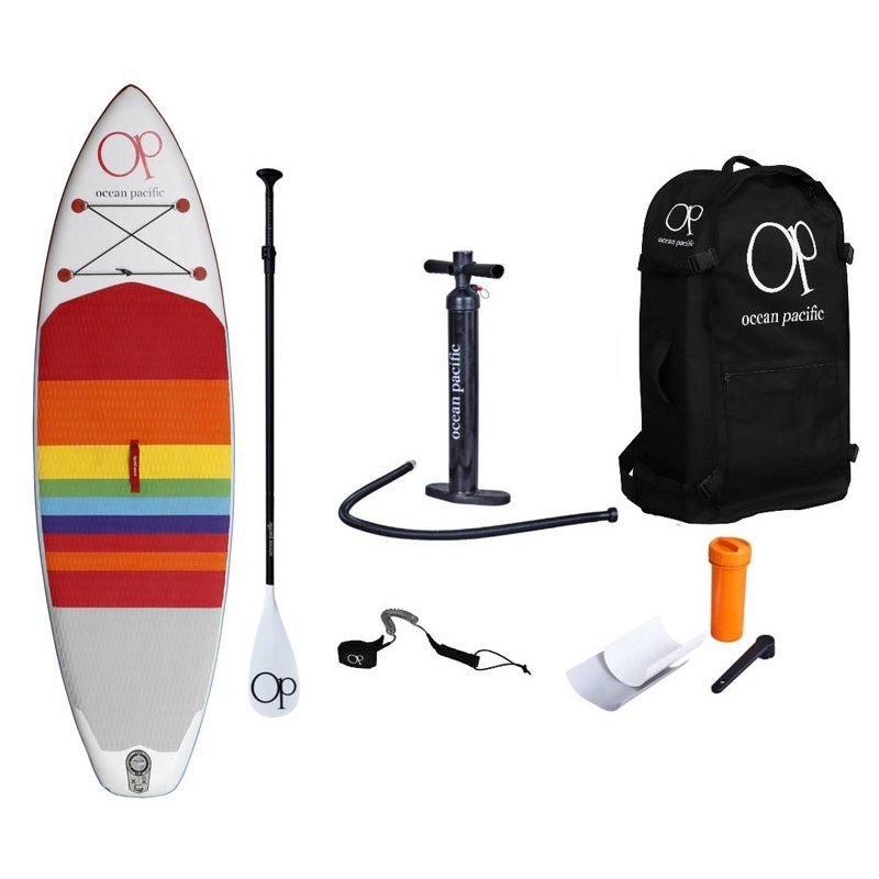 paddleboard OCEAN PACIFIC - Ocean Pacific Sunset Lite 9'6 Inflatable Paddle Board (BÍLÁ)