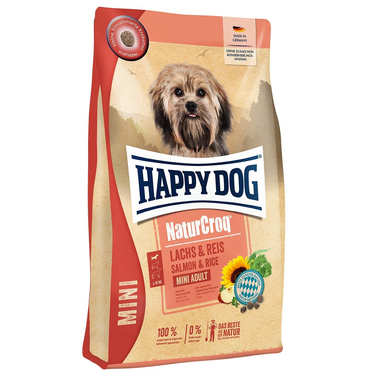 Happy Dog NaturCroq Mini losos a rýže 4 kg