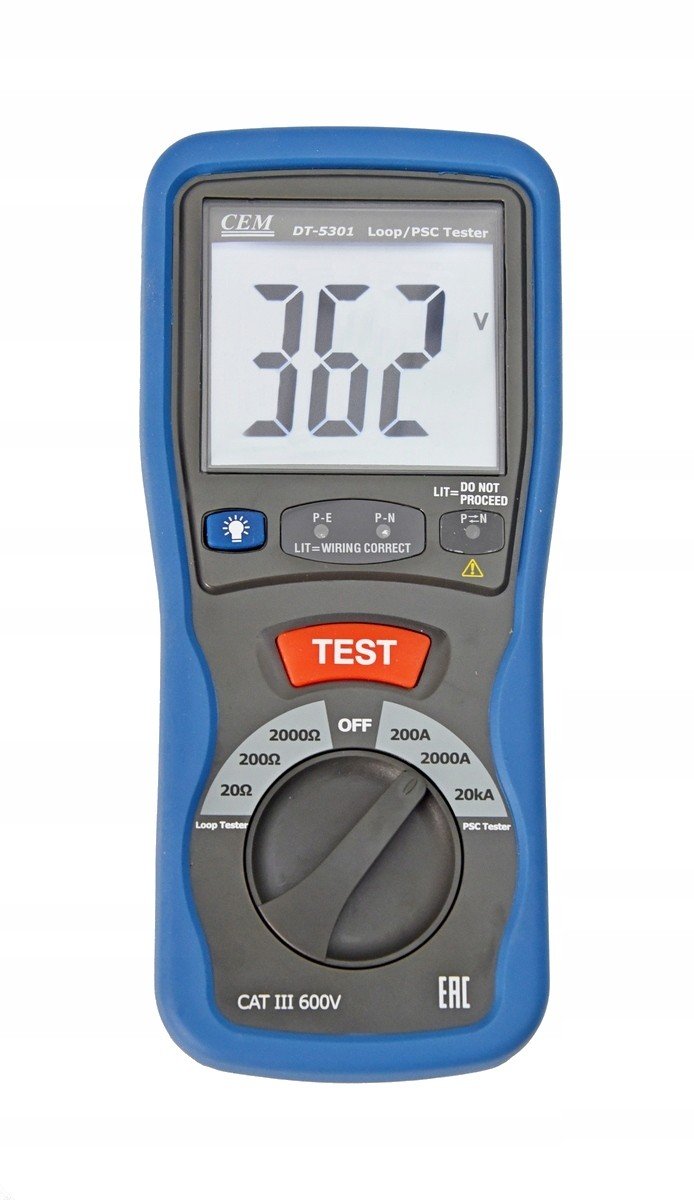 Měřič impedance zkratových smyček DT5301 jiný MZC-2