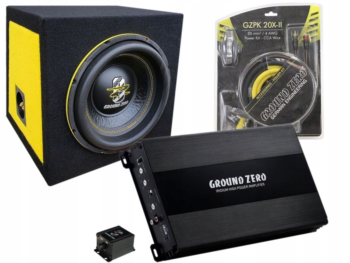 Ground Zero Gziw 10SPL Bass Kit-C 2x2 Ohm Set