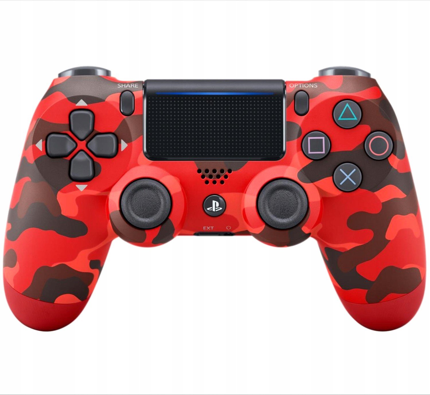 Bezdrátový Pad Pro PS4 červená kamufláž červená