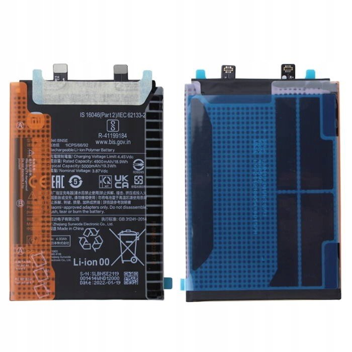 Ory Baterie BN5E Xiaomi Note 11 Pro Poco X4 Pro 5G