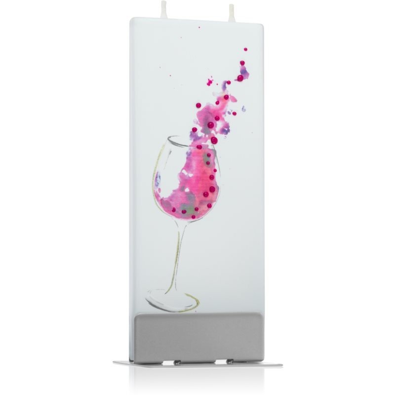 Flatyz Greetings Glass Of Wine dekorativní svíčka 6x15 cm