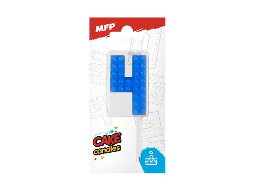MFP 8800097 Dortová svíčka blok č. 4 modrá