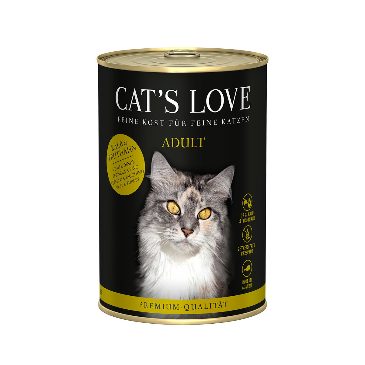 Cat's Love 6 x 400 g - Senior kachní