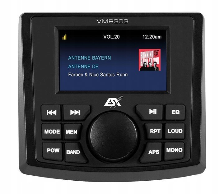 Esx VMR303 Rádio Marine MP3 Bt Dab pro jachtu