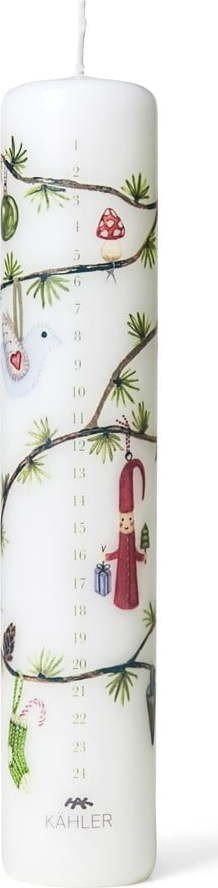 Svíčka s vánočním motivem doba hoření 56 h Hammershøi Christmas – Kähler Design