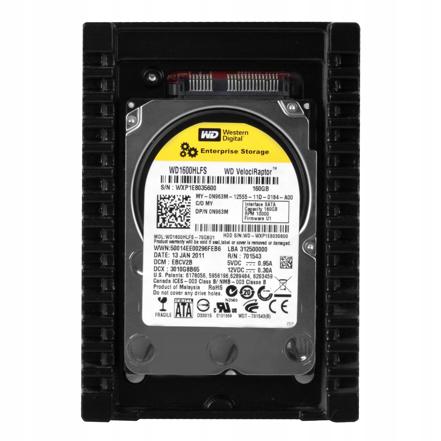 Wd Velociraptor 160GB 10K Sata II 3.5'' WD1600HLFS