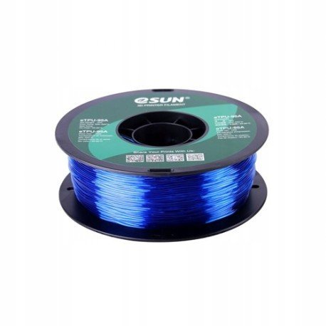 eSun TPU-95A Filament Transparentní Modrá