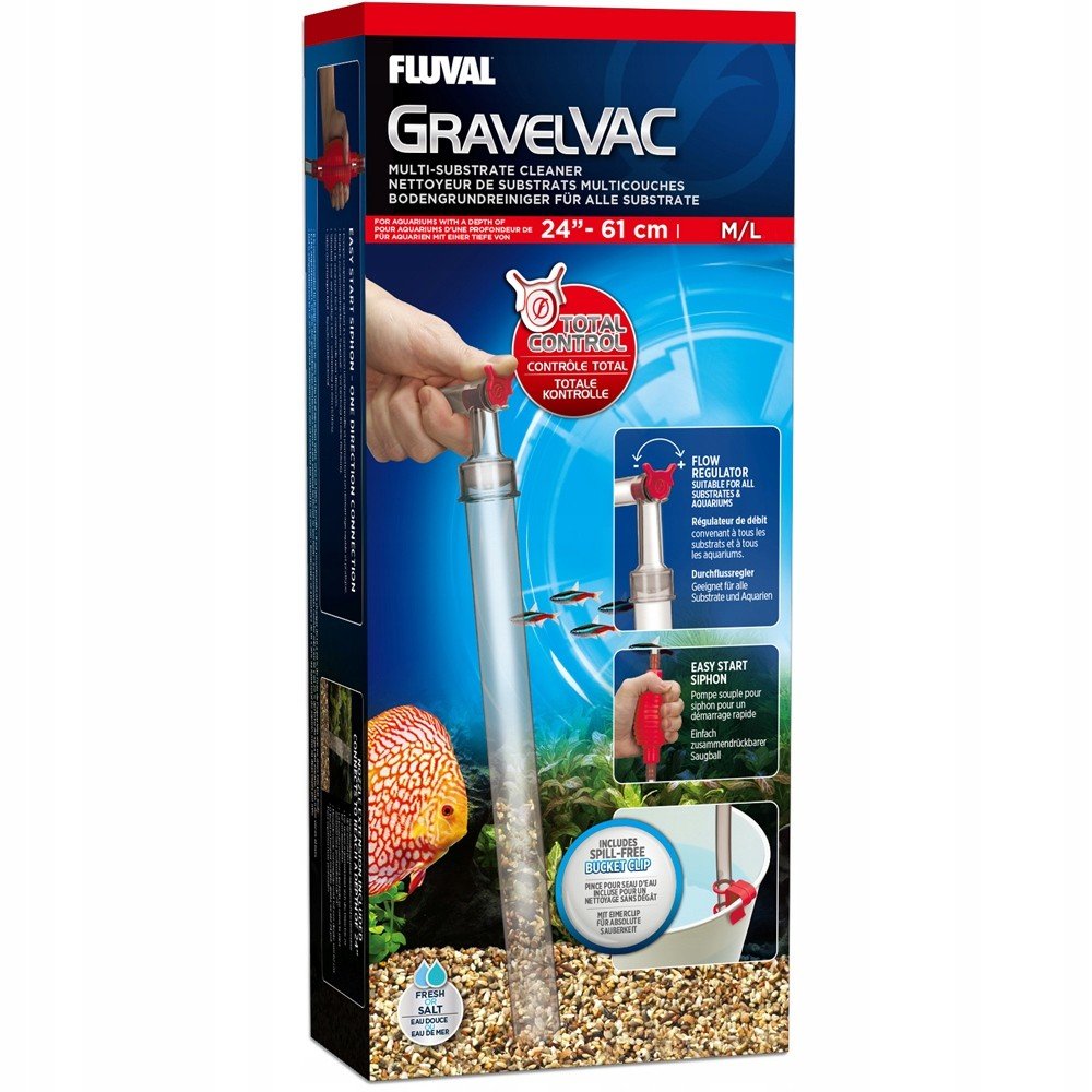 Fluval Odmulčovač GravelVac Multi-Substrate M/L