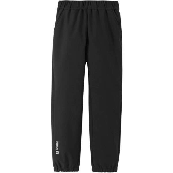 REIMA HELPPO Dětské softshellové kalhoty, černá, velikost 122